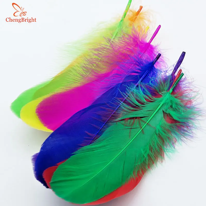 ChengBright Wholesale 20 pcs High Quality Natural Goose Feathers, 5-7inches / 13-18cm DIY jewelry Decoration Goose Plume Feather