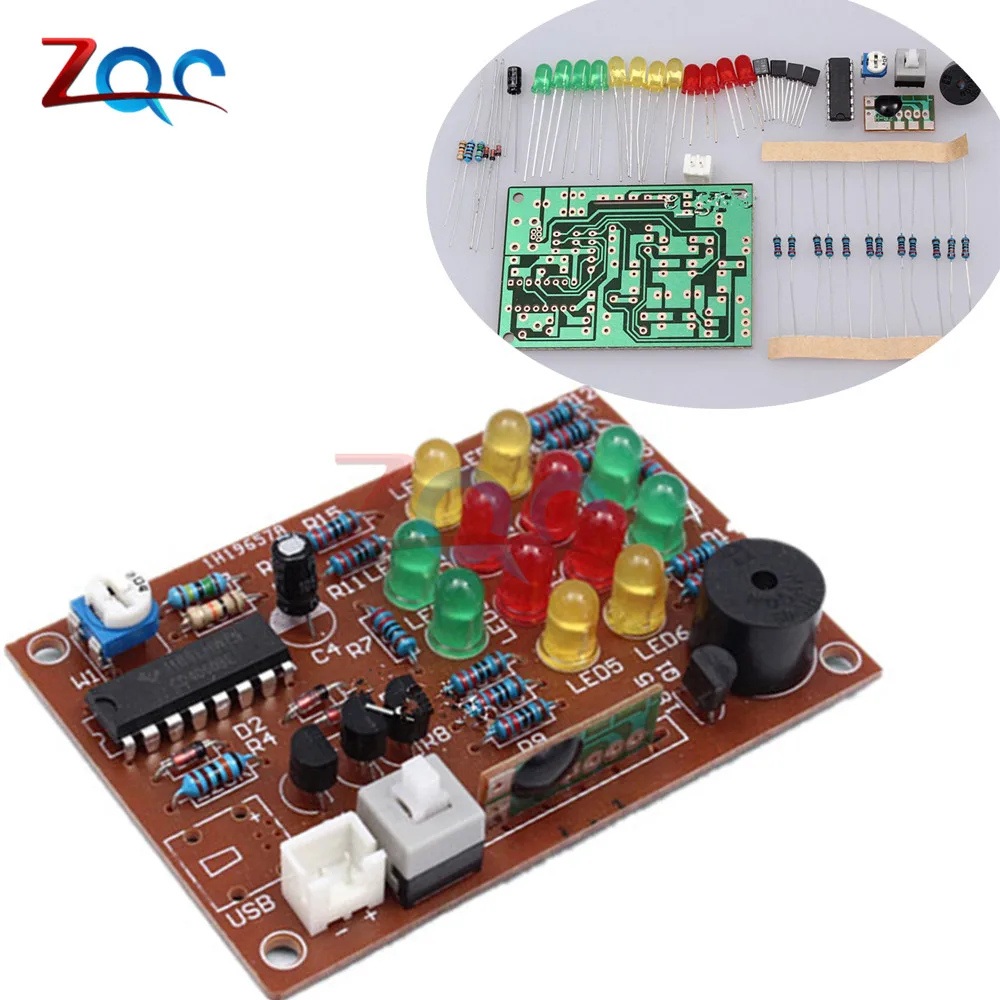 Kit de Luz Led para Aniversário Cd4060 Conjunto com Módulo de Marca Faça Você Mesmo Eletrônico