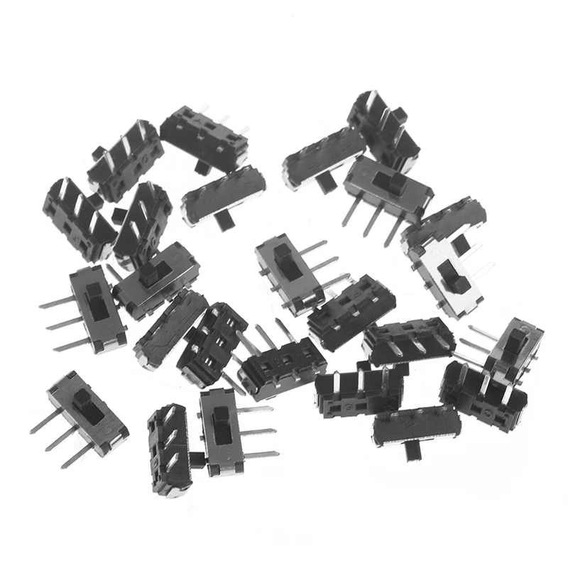 Hot Sale 25Pcs/Set MSK-12D19 G2 SPDT 1P2T SMD 3 Pin PCB Panel Horizontal Slide Switch New 2019