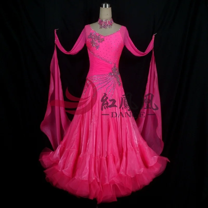 High-end International Standard Ballroom Smooth Dance Competition Dress, /Ballroom Standard Tango Waltz Dance Dress