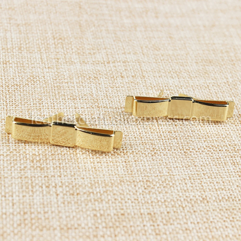 1 Stück Metall-Schleifenverschluss, süße Schleifen-Schnalle, Conchos-Schnallen, Taschen-, Hut-Dekor, Hardware, DIY-Lederhandwerkszubehör, Goldfarben, 47 mm (1-7/8") – Detail 3