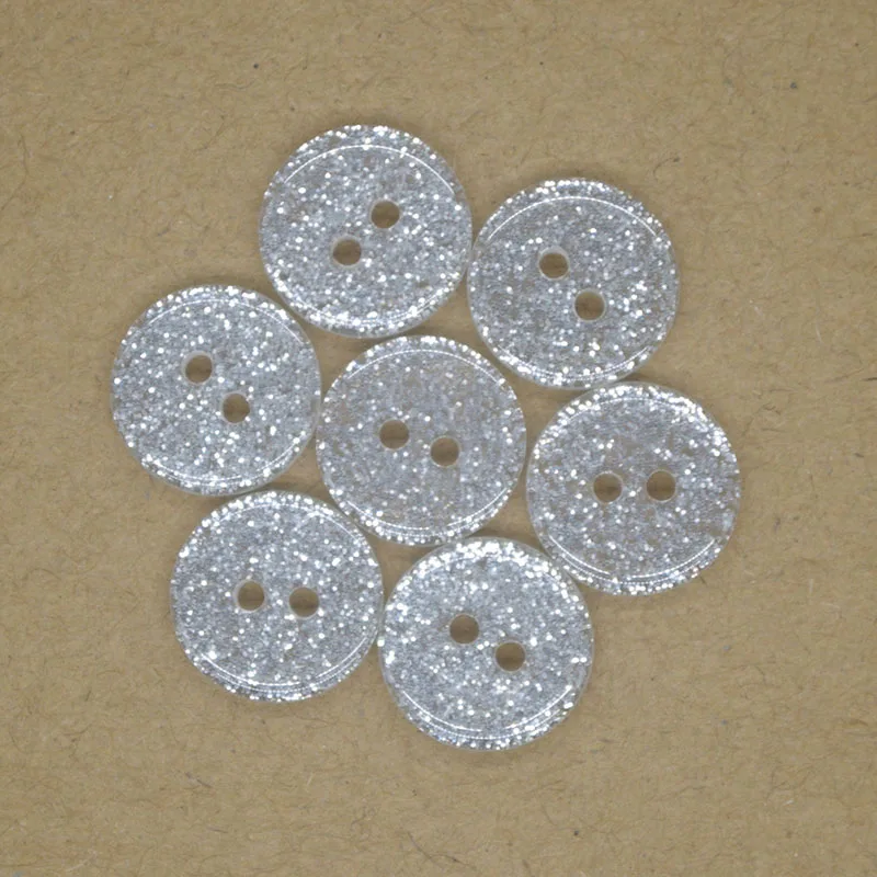 50PCs Resin Buttons 2 hole Round Silver Powder Pearl Button Latest Design Scrapbooking Sewing Accessories Craft JS9014 13mm