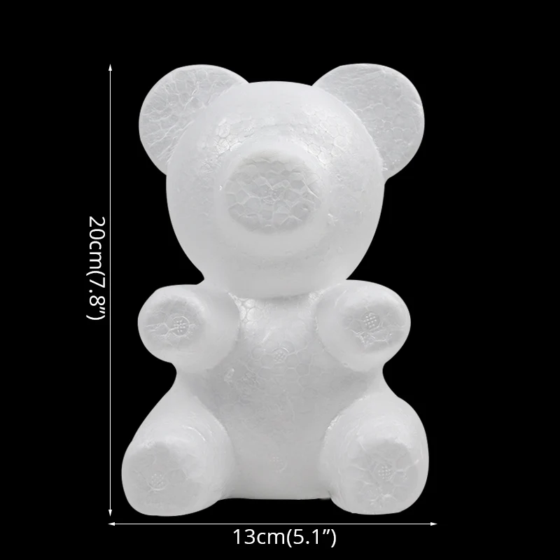 Valentijnsdag Gift Piepschuim Foam Beer Kunstbloem Led Teddy Rose Beer Verjaardagsfeestje Bruiloft Decoratie Valentines Gift