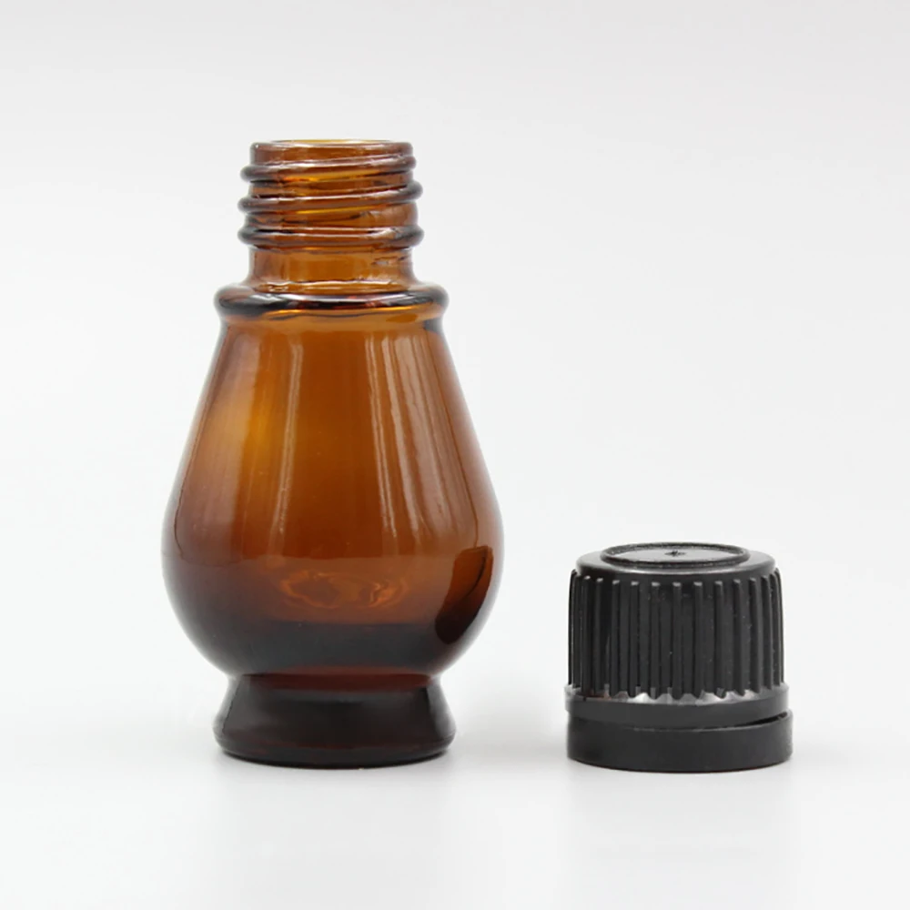 

Face Serum Packaging Bottle with Black Anti-theft Cover,30ml Amber Container