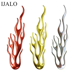 3D Fire Flame Auto Emblem Badge Soft PVC Chrome Styling Car Sticker for Rearview Mirror Motorcycle Decal