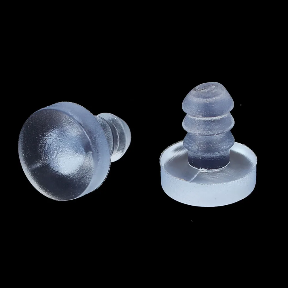 Uxcell 30pcs 5x8mm Rubber Anticollision Embedded Soft Stem Bumpers Screw Hole Plugs for Cabinet Doors and Drawers