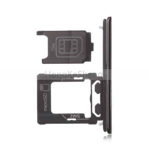 OEM Dual SIM Card Tray + SIM Card Cover Flap for Sony Xperia XZ Premium  XZP G8142 G8141