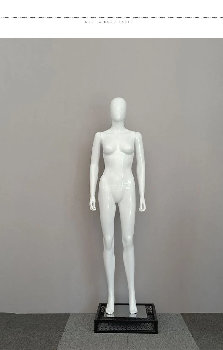 Fashionable Full Body Gloss White Mannequin Female Manican On Promotion