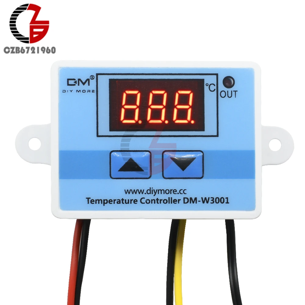 12V 24V 110V 220V LED Digital Thermostat Temperature Controller Thermoregulator Thermometer Incubator Heating Cooling Regulator