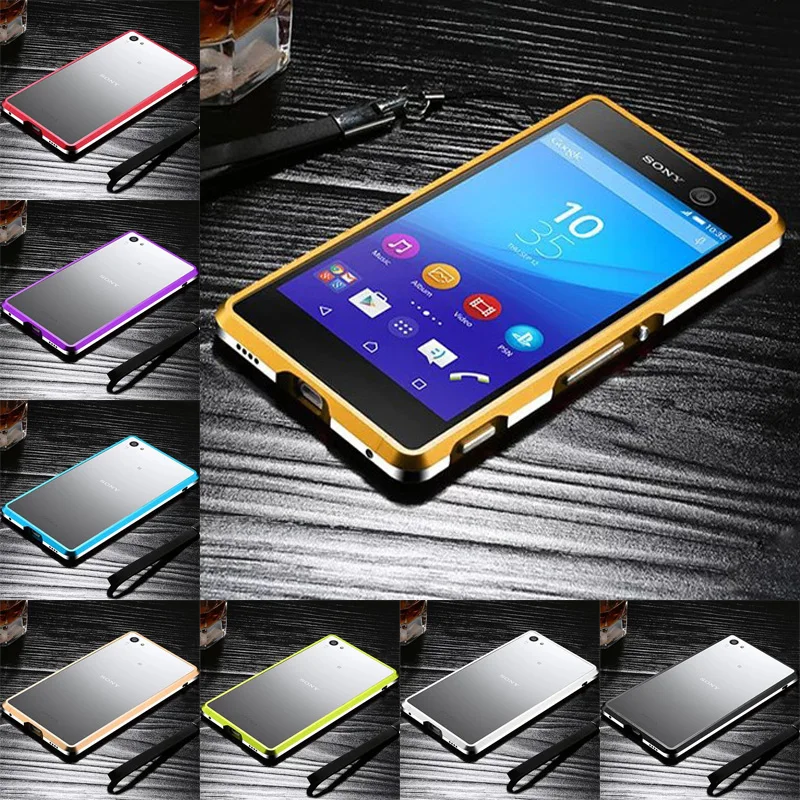 

Чехол-бампер для Sony Xperia M 5 Dual, металлический, 8 цветов