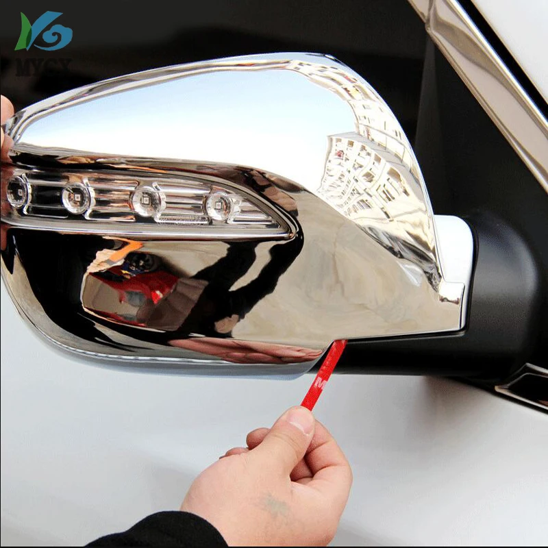 ABS Chrome Car Exterior Rearview Rear View Mirror Cover Trim Styling Sticker For Hyundai IX35 2010 2011 2012-2015 Accessories