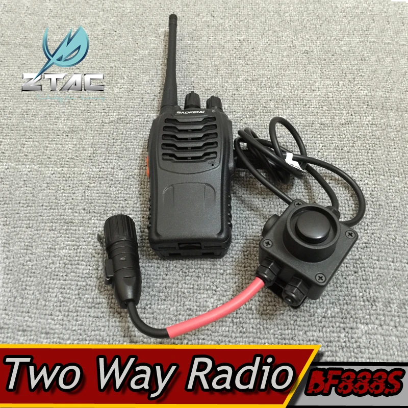 Element Z-tac UHF 400-470MHz 16CH Two-way Portable CB Radio Two Way Radio BF-888S Walkie Talkie 5W Handheld Pofung with Z134 PTT