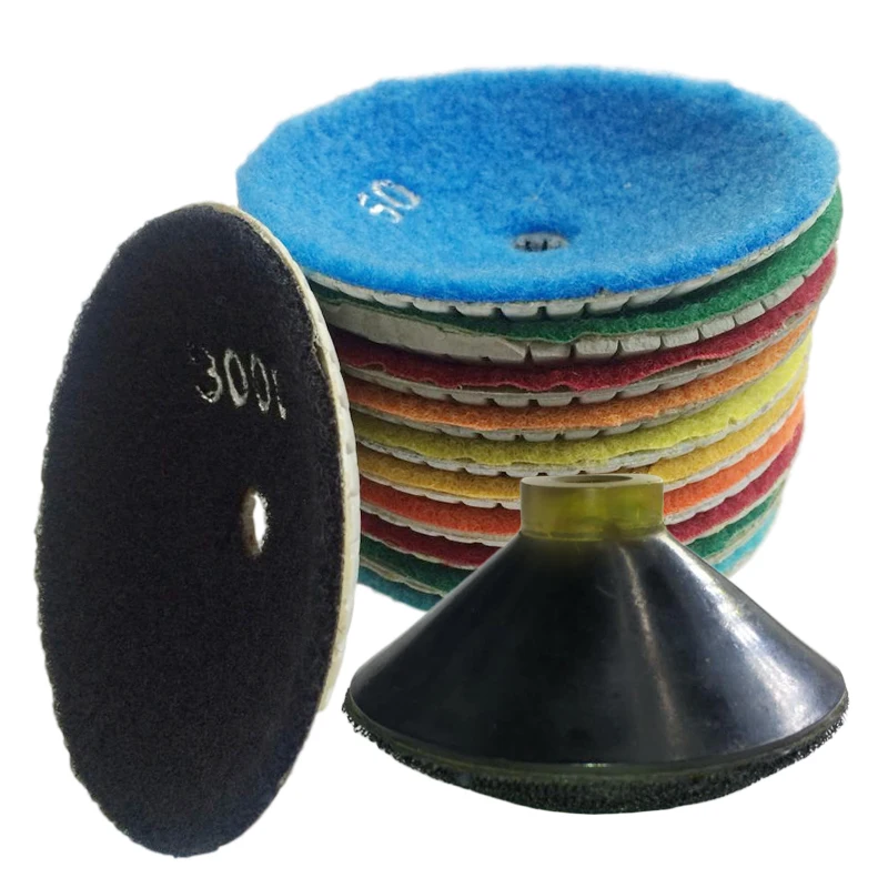 

4 Inch Wet Bowl Shaped Diamond Polishing Pads Convex Sink For Granite Marble Concrete Polishing Tools