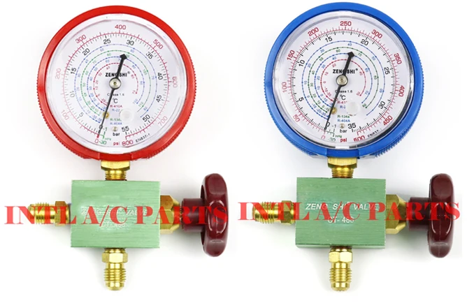 

Манометр R134a R404a R22 R410a, манометр с клапаном кондиционера