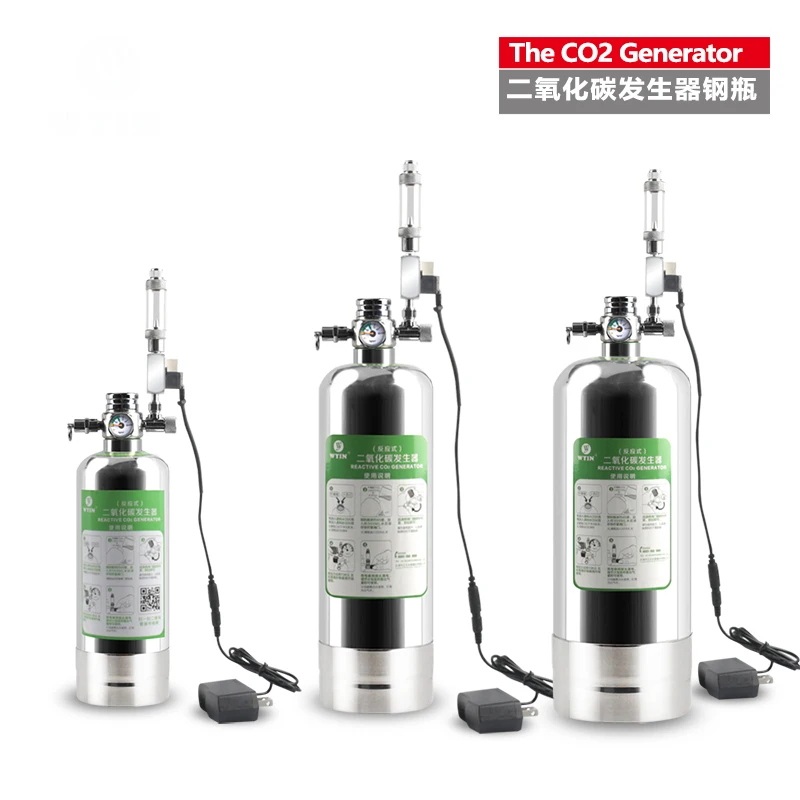 

Aquarium Co2 System Co2 Cylinder Kit with Pressure Air Flow Adjustment Water Plant Fish Aquarium Valve Diffuser The Reaction