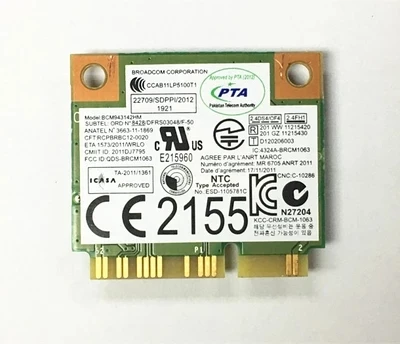 

New Laptop Wireless Card For Broadcom BCM943142 Wifi+For Bluetooth4.0 802.11B/G/N 300Mbps For Lenovo FRU:04W3837