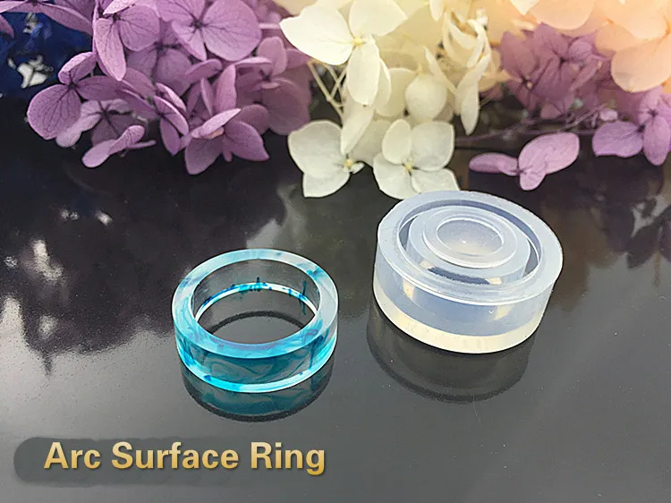 DIY Flat Triangle  Shaped Ring Pendant DIY Silicone Mold Dried Flower Jewelry Accessories Tools Equipments Resin Molds
