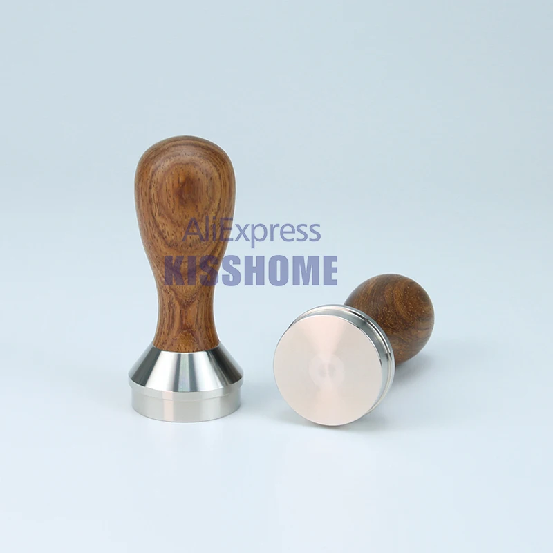 Mini Dalbergia Odorifera Wooden Tamper For Kamira Espresso Maker Powder Hammer 32.8mm Stainless Steel Base Coffee Accessories - Image 3