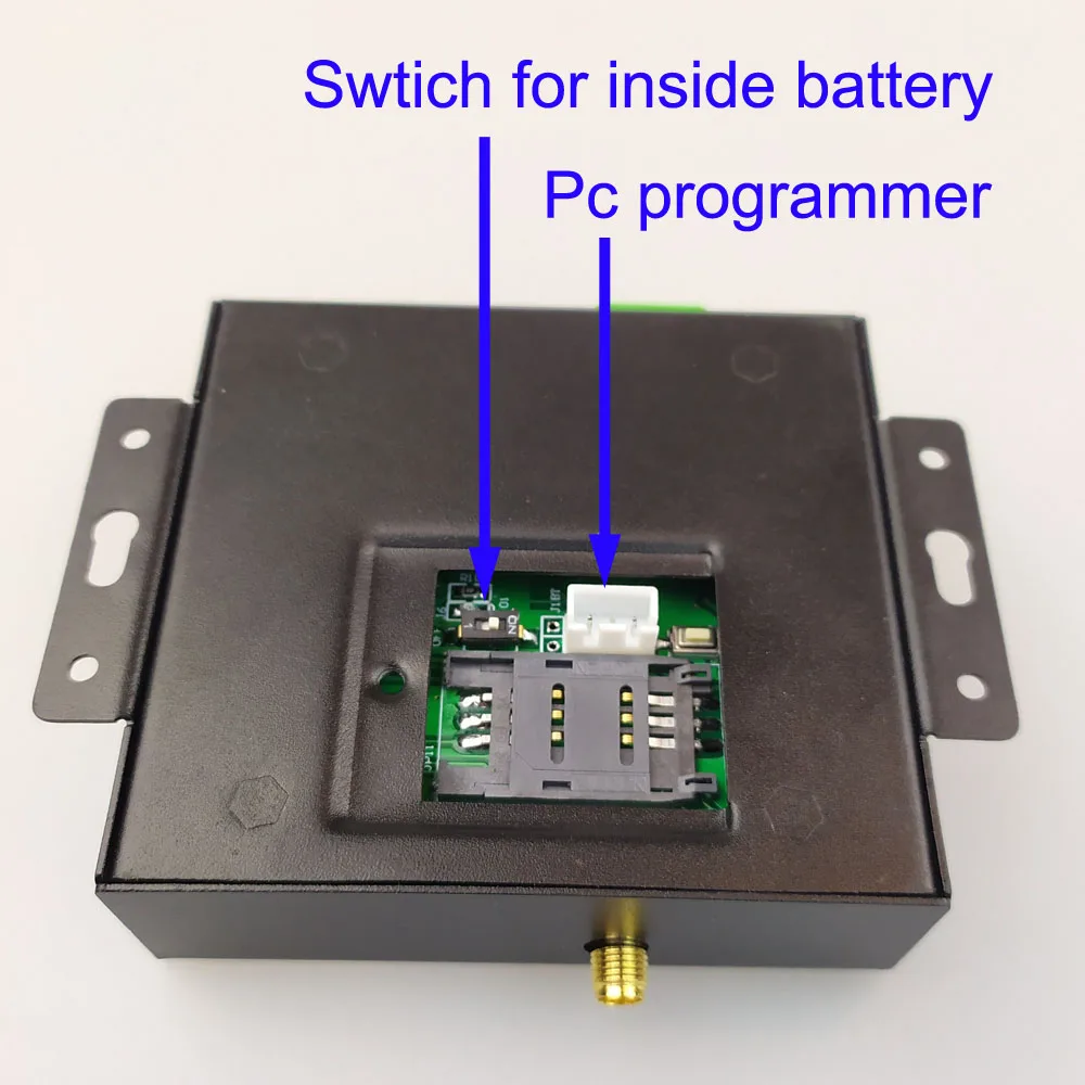 2019 Version RTU5024 gsm relay sms call remote controller gate opener switch Pc programmer and Battery for Power failure alert
