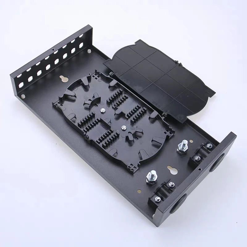 16-жильная FTTH ST пустая коробка терминала SPCC 16-портовая ST волоконно-оптическая коммутационная панель FTTX распределительная коробка black ELINK 1,0 м...