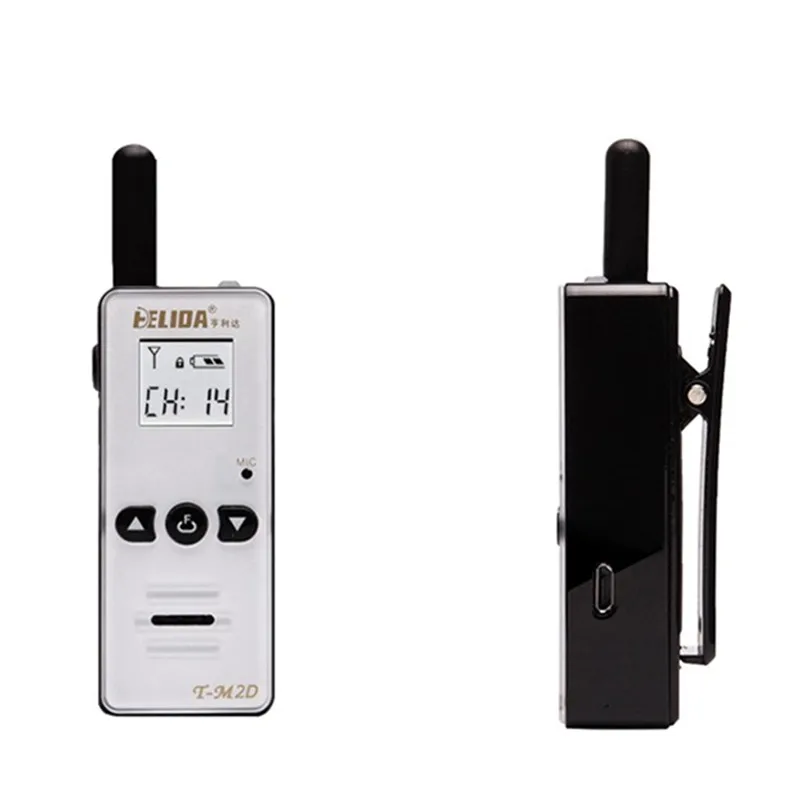 NEW 2pcs Mini Walkie talkie 400-480MHZ Handheld Children Two Way Radio T-M2D Super Tiny FRS/GMRS HENGLIDA Walky Talky