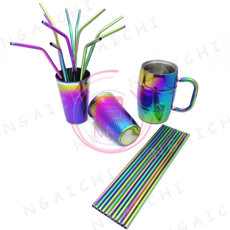 Stainless Steel Rainbow Mug, Water Cup, Drink Cup, Beer, Drinking, Colorful, Large Drink-ware, Cold Blackpot, Yill-Pit Scuttle