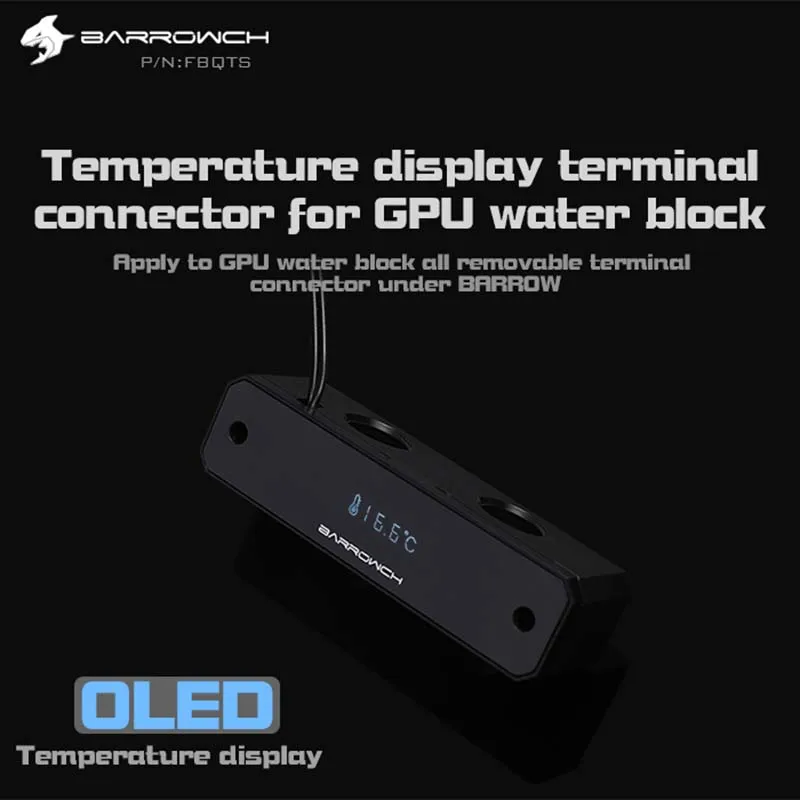 

Barrowch FBQTS Thermometric display meter for GPU water block Mirror edition