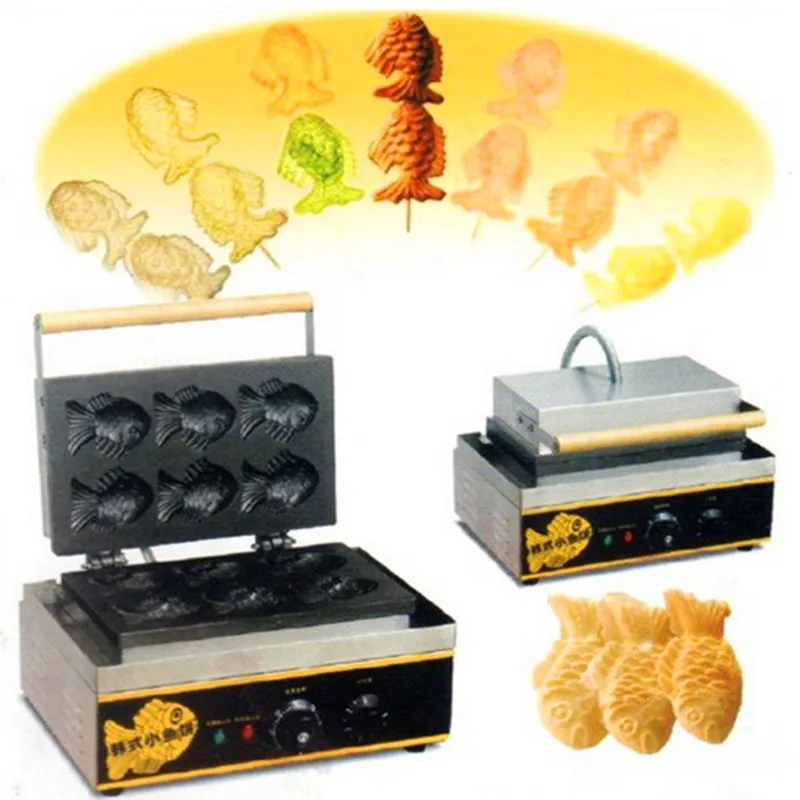 Fish shape waffle machine Korean flavor commercial electric type   ZF