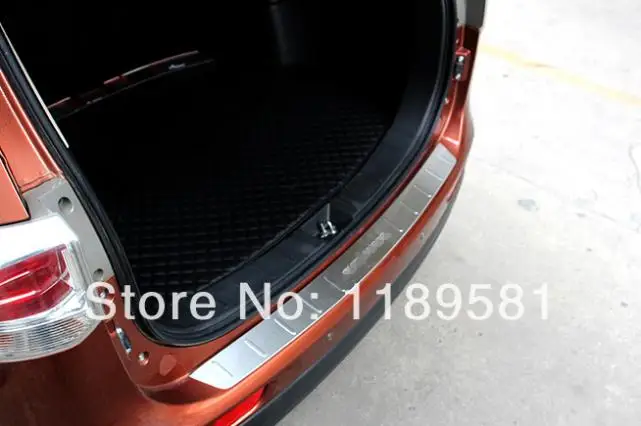 For Mitsubishi Outlander 2013-2015 Stainless Steel Rear Bumper Sill Protector Trim ! Car Accessories Stickers