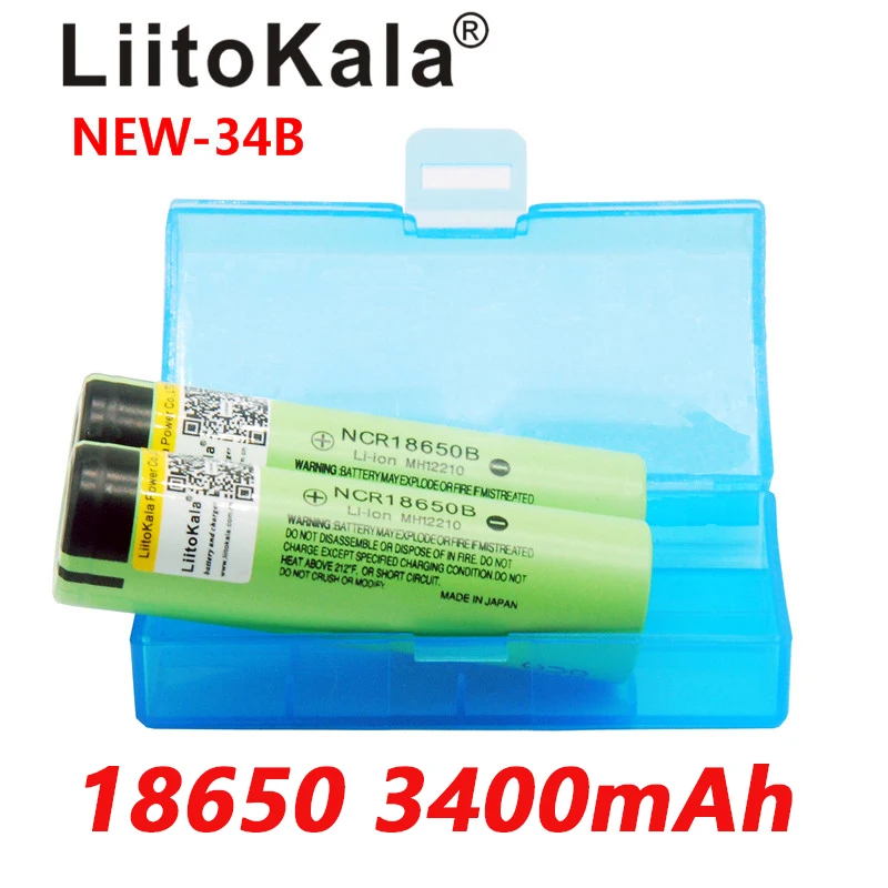 Liitokala 100% oryginalnie 3.7V NCR18650 34B akumulator litowo-jonowy 18650 3400mah bateria