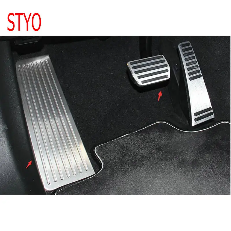 

STYO Car stainless steel Gas brake pedal Cover for For Volvo XC60 2018 2019 XC90 2015-2018 S90 V90 2017 2018 AT pedal