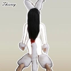 Thierry Sex Games Products Fetish Fox Fairy Anal Plug Long Tail, Adult Game Roleplay Sexy 4 Pcs/Set, Sex Toys for Women