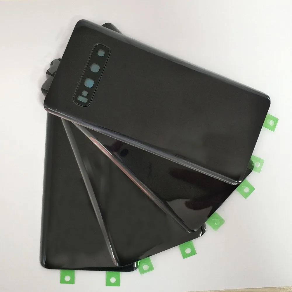 New Battery Cover For Samsung Galaxy S10 G9730 Battery Cover Rear Door Back Glass Housing With Camera Lens Cover