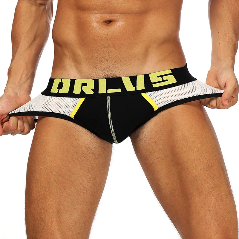 CMENIN Mesh Briefs Men Underwear Cotton Camouflage Gay Men Underpants Cueca Male Panties Lingeries OR155