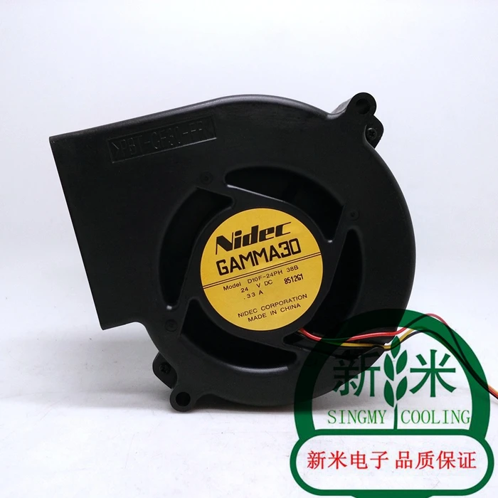 

NEW NIDEC turbine turbo Centrifugal Blower 9733 24V 0.33A D10F-24PH 38B 3lines cooling fan