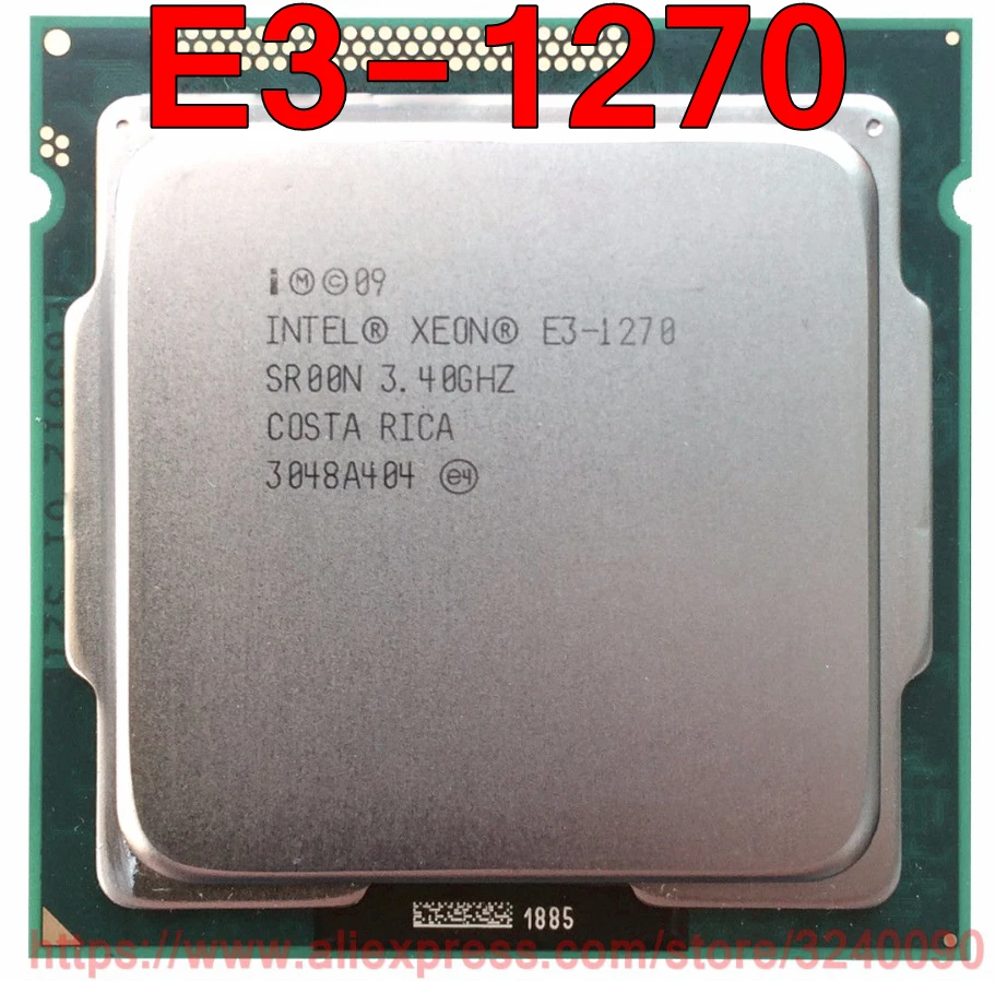 

Original Intel CPU Xeon E3-1270 SR00N Processor 3.40GHz 8M Quad-Core E3 1270 Socket 1155 free shipping speedy ship out