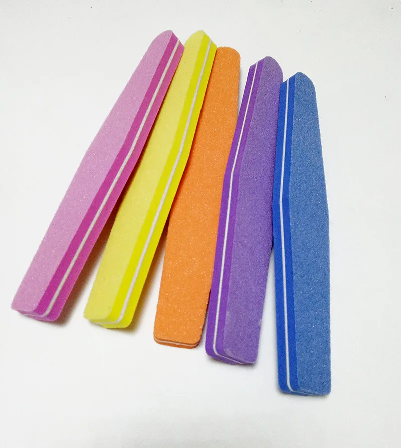 30Pcs/Lot Mix Color Nail Files Sponge Diamond Nail Buffer File Washable Lime Unghie 100/180 Nail Polish Buffer Block Suppliers