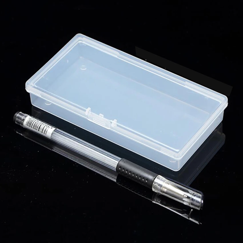 1pc Small plastic box rectangular transparent 12.2*6.2*2.3cm PP Storage Collections Container Box Case Sundries plastic box