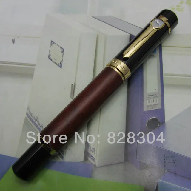 Wholesale Jin Hao heavy red wood pattern texture medium nib Fountain Pen Shipping