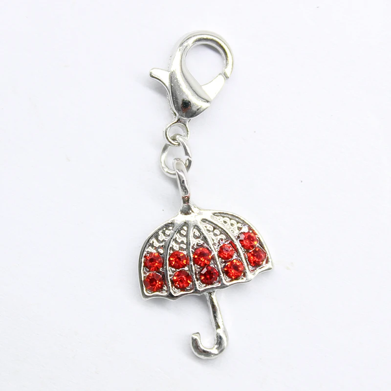 2016 fashion classic popular small umbrella with lobster clasp pendant