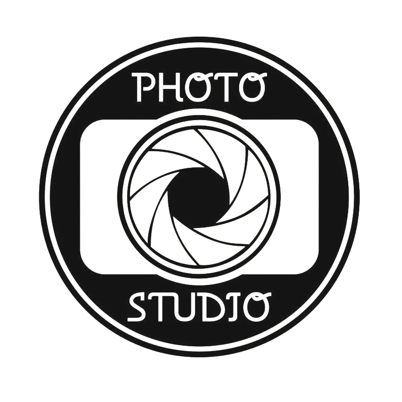 Photo Studio Sign Vinyl Wall Decal Window Sticker Camera Art Decorations for Business Room Office Salon Wall Decor RemovableD493