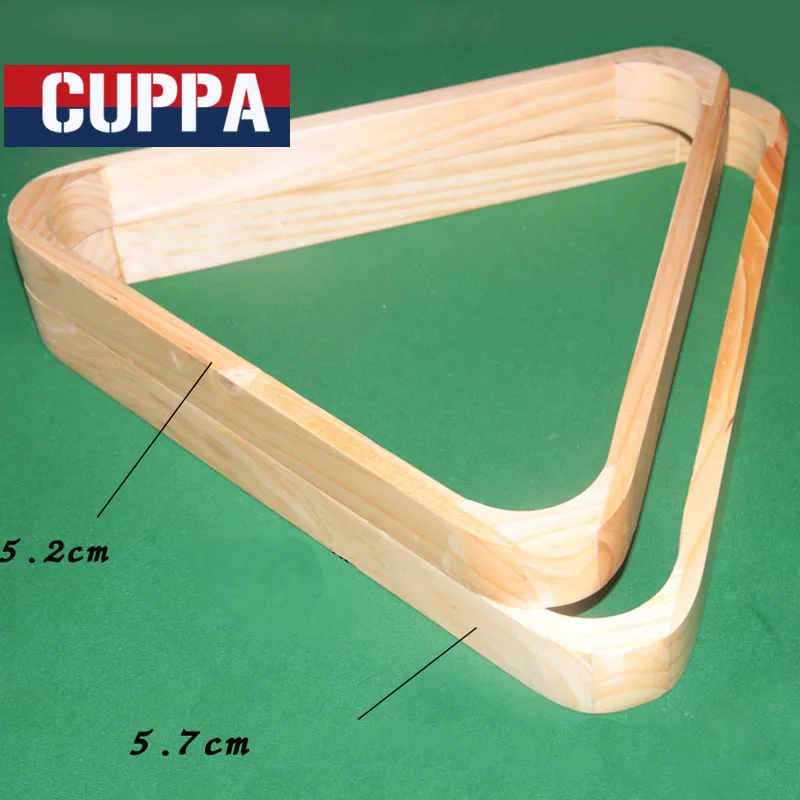 

Cuppa Wood Billiard Triangle Rack 52mm/57mm 8-Ball Triangle Billiards Accessories China 2016