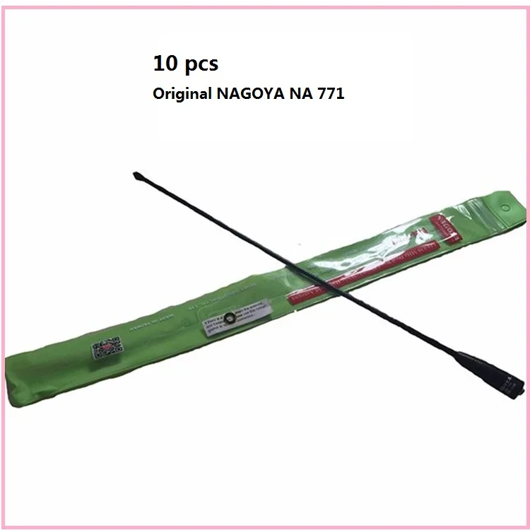 10pcs Originele nagoya na-771 SMA Vrouwelijke 144 430Mhz Dual Band Antenne Voor twee manier radio Baofeng UV-5R uv82 TK-3107 PX-777 antenne