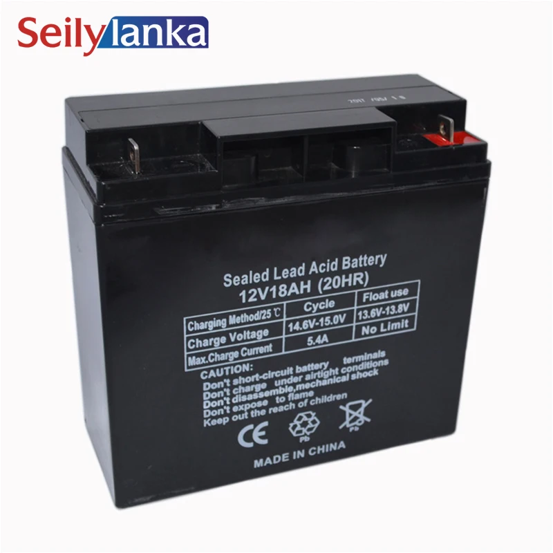 12V 18AH Battery Sealed Storage Batteries Lead Acid Rechargeable for loudspeaker Volume gate toy car