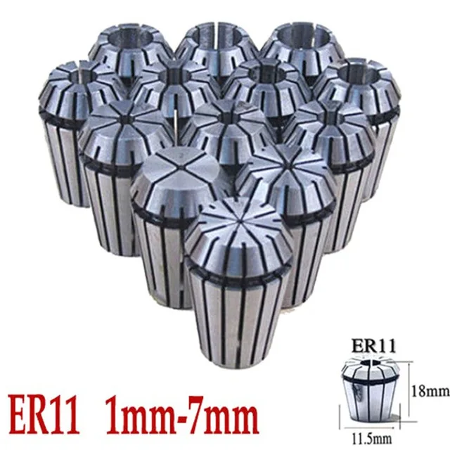 13Pcs ER11 Spring Collet Set For CNC Engraving Machine & Milling Lathe Tool T0.2