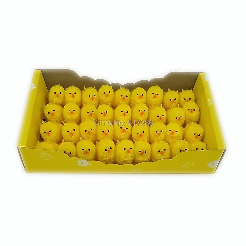 

Пасхальное цыпленок Ester Chicken, упаковка из 8 комплектов, милые пасхальные цыплята из синели, желтые цыплята, пасхальные чепчики, украшение