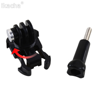 360 Degree Rotate Quick Release Buckle Vertical Surface Mount For Xiaomi yi Action Camera for GoPro Hero 5 for SJCAM SJ4000