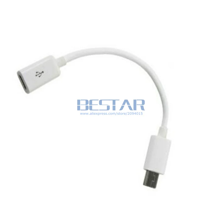 10CM Trắng Đen USB 2.0 Mini USB B 5-Pin Male To Micro USB 2.0 Nữ Dữ Liệu sạc Cáp Micro-Usb Mini Usb 5pin 0.1M