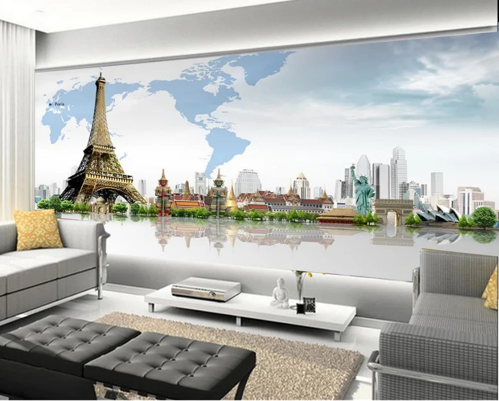 

Custom 3d photo wall paper Europe style world map mural personality wall mural wallpaper painting