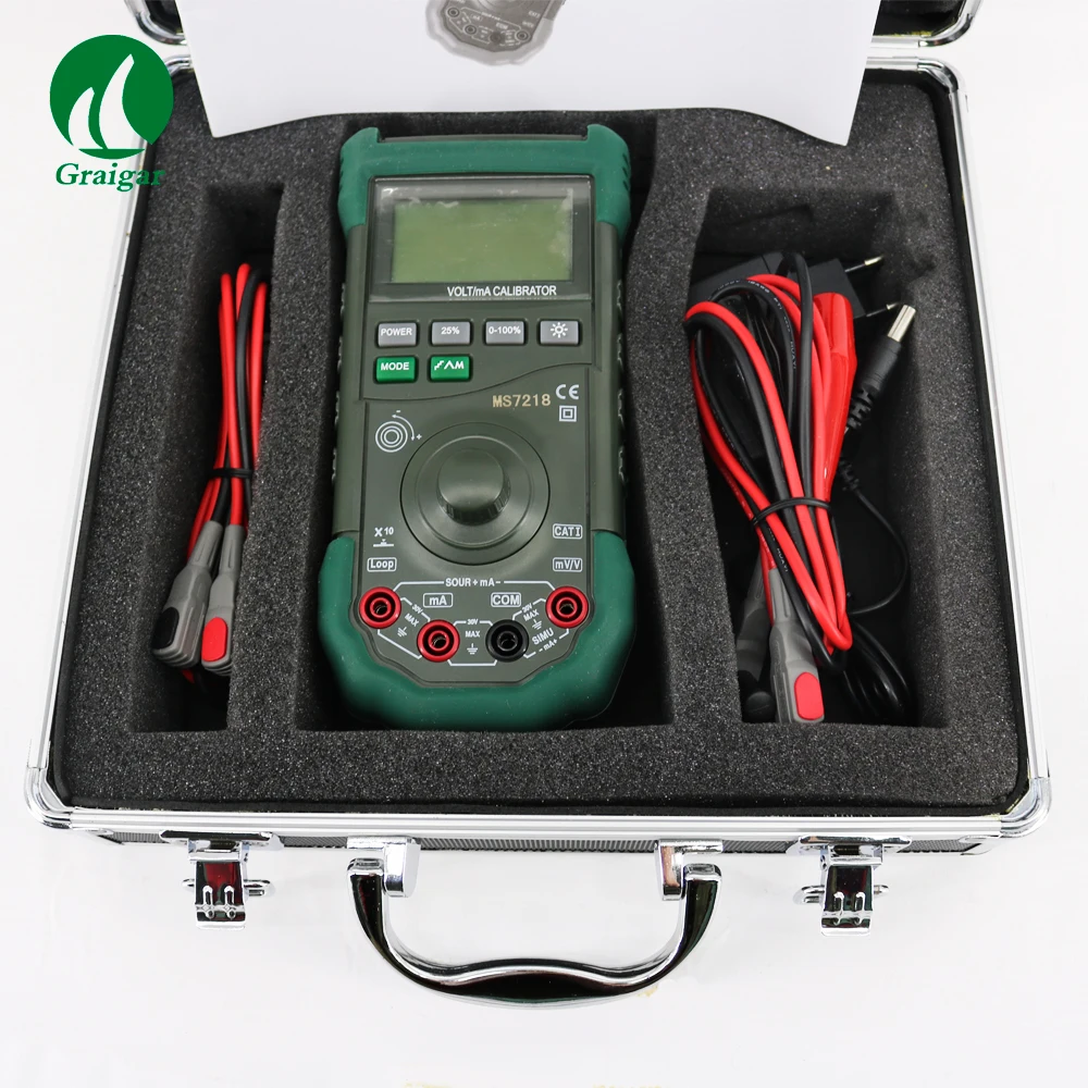 Décent brateur de processus Volt mA numérique portable, précision 0.02%, MS7218 Volt, mA